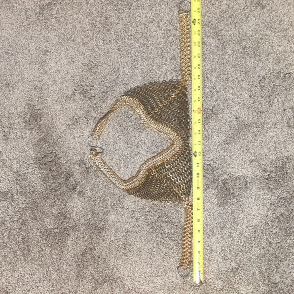 Gold and Black Chainmail Halter Top - Picture 2 of 4